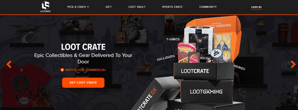 Loot Crate Custom Boxes Inside Flap Example