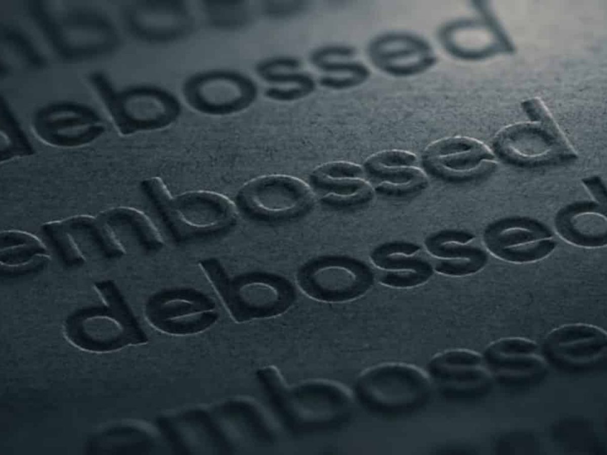 Embossing &. Debossing – Your Logo Print